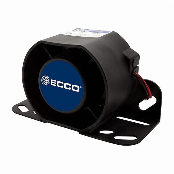 Ecco Back Up Alarm,Black,4-13/64" H 876N