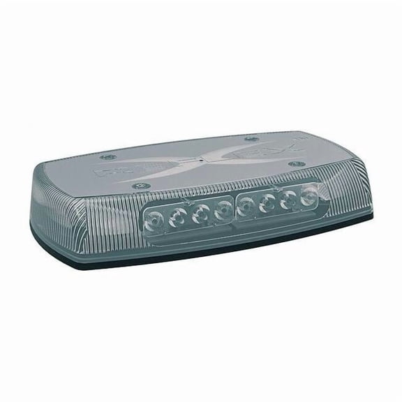 Ecco Mini Lightbar, LED, Amber/Clear, Permanent 5590CAC