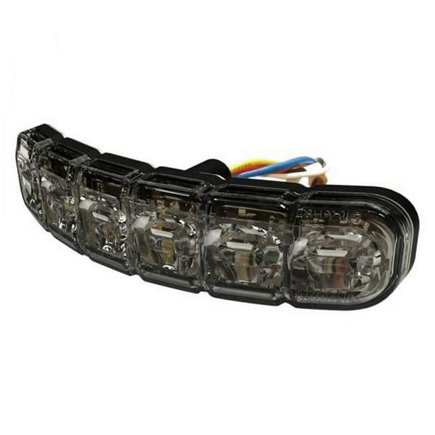 Ecco Safety Group Directional 12 LEDs Flexible Surface Mount Dual Color 12 24V DC Red Amber Light Walmart Business Supplies