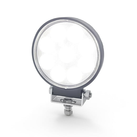 ECCO LED Work Light 4 Inch Round LED Work Lamp Flood Beam 13.5W 1500lm 12V 24V Waterproof for Commercial Vehicle Light, Tow Truck, Work Truck, Construction Vehicle, 2 Year Warranty