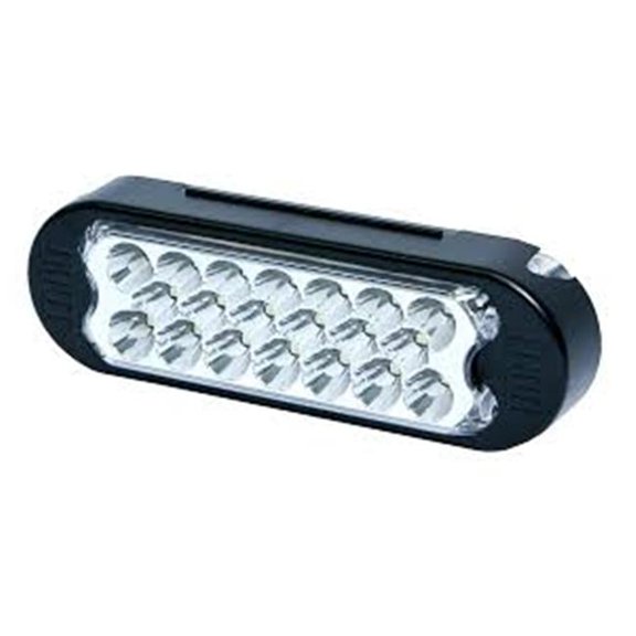 Ecco Safety Group Rectangular LED Head - Amber & White (12-24V)