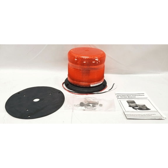 Ecco Strobe Beacon Light Amber 3 (12-48 VDC) - 6550A On or Off Road Use