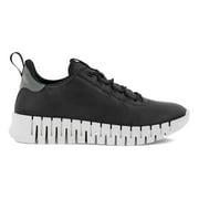 Ecco Womens Gruuv Sneaker in Black Light Grey
