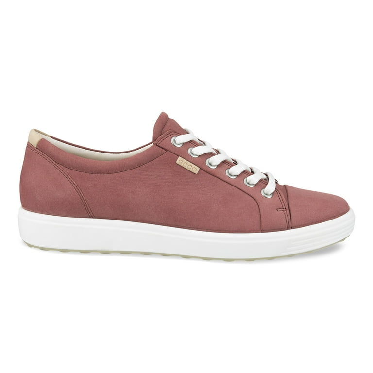 ECCO Women's Soft 7 Leather Sneaker in Petal Trim - Walmart.com