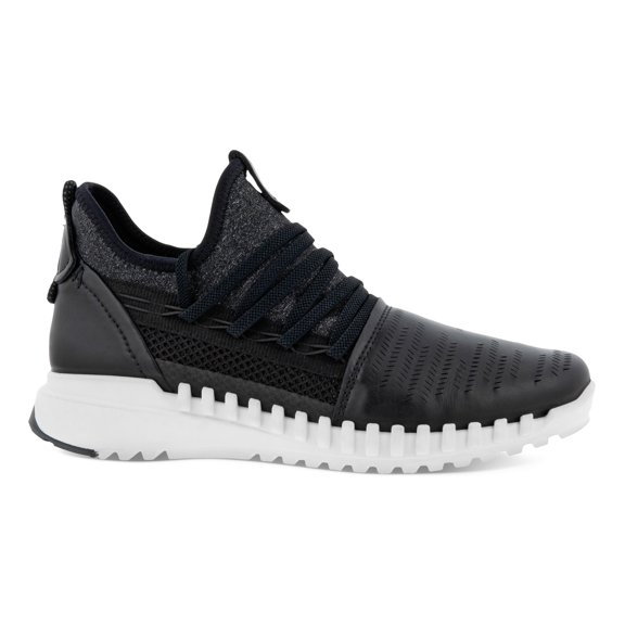 Ecco Women's ZIPFLEX in Black Dritton, 7 US