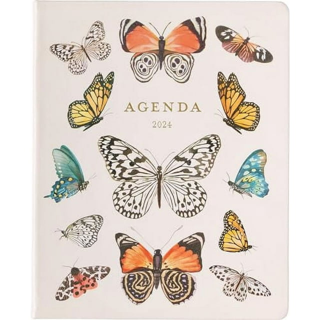 Eccolo 2024 Large Agenda Planner, 12 Month, Yearly, Monthly & Weekly