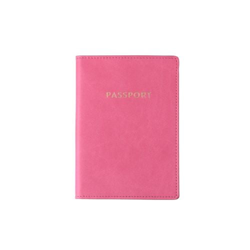 Eccolo Passport Case Neon Pink