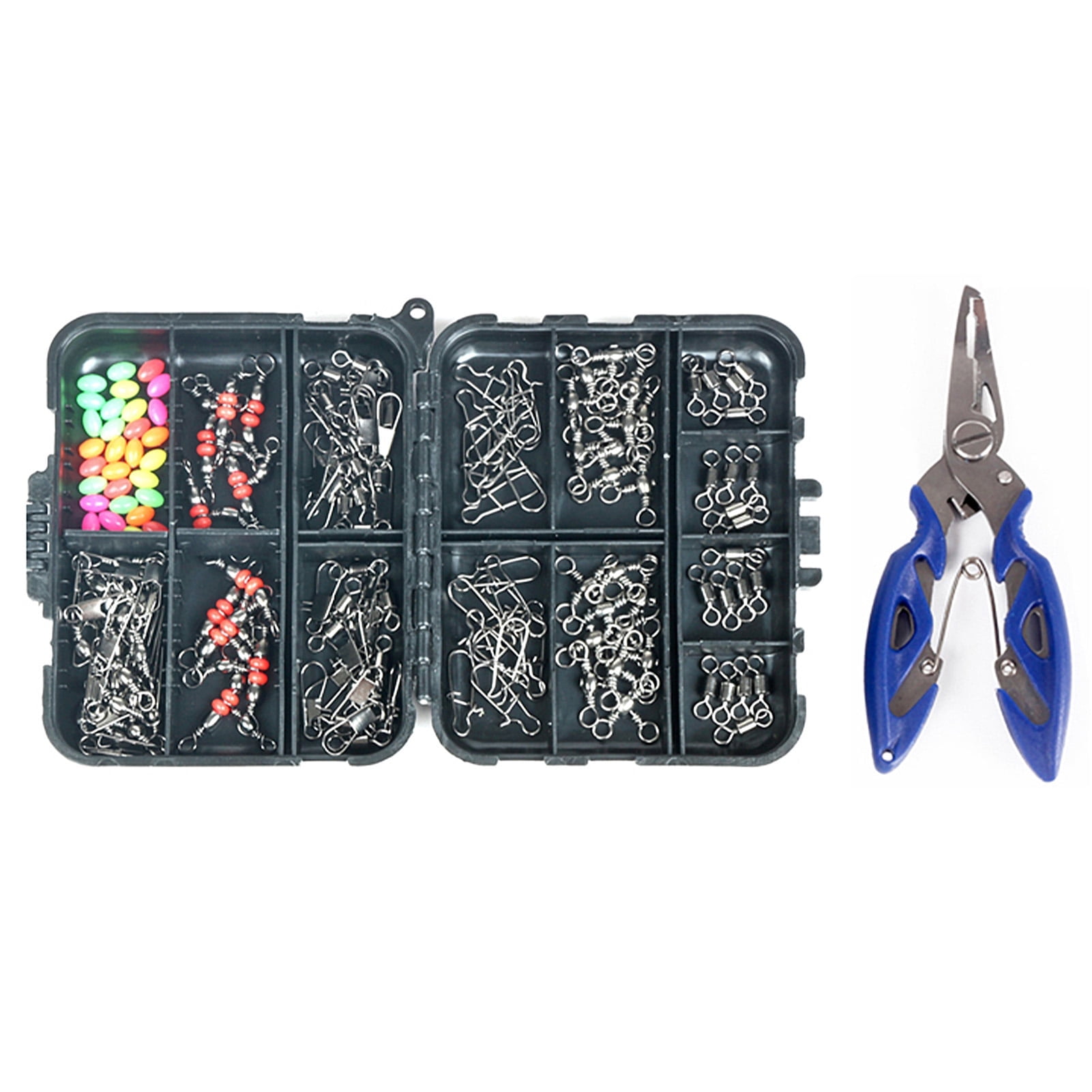 Eccomum 140pcs Tackle Kits, Fresh and Saltwater, Bass/Panfish/Trout Fishing Tackle Kits, Fishing Gear, Fishing Lures, Fishing Accessory Kit w/Tackle Box