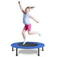 thumbnail image 1 of Eccomum 36-Inch Kids Trampoline for Toddlers, Portable Recreational Children, Mini Trampoline Indoor or Outdoor Jump Sports, Max Load 132LBS, Blue, 1 of 10