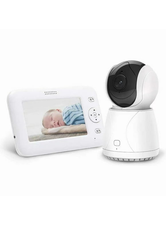Eccomum 4.3 inch Wireless Baby Monitor with Night Light,2-Way Talk,Temperature Sensor