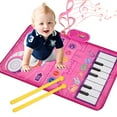 Baby Musical Mat, Piano Keyboard Drum Mat with 6 Instrument