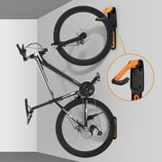 Eccomum Bike Wall Mount Rack with Tire Tray - Vertical Bike Storage Rack for Indoor,Garage,Shed - Easy to install - Great for Hanging Road,Mountain or Hybrid Bikes - Screws Included - 2 Pack