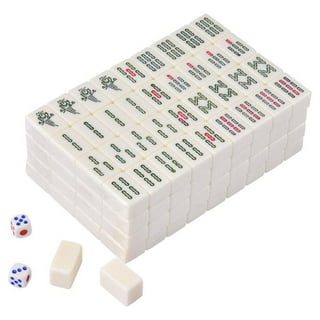  Yellow Mountain Imports Classic Chinese Mahjong Game Set,  Champagne Gold - with 148 Medium Size Tiles and a Wooden Case - for Chinese  Style Game Play : Toys & Games