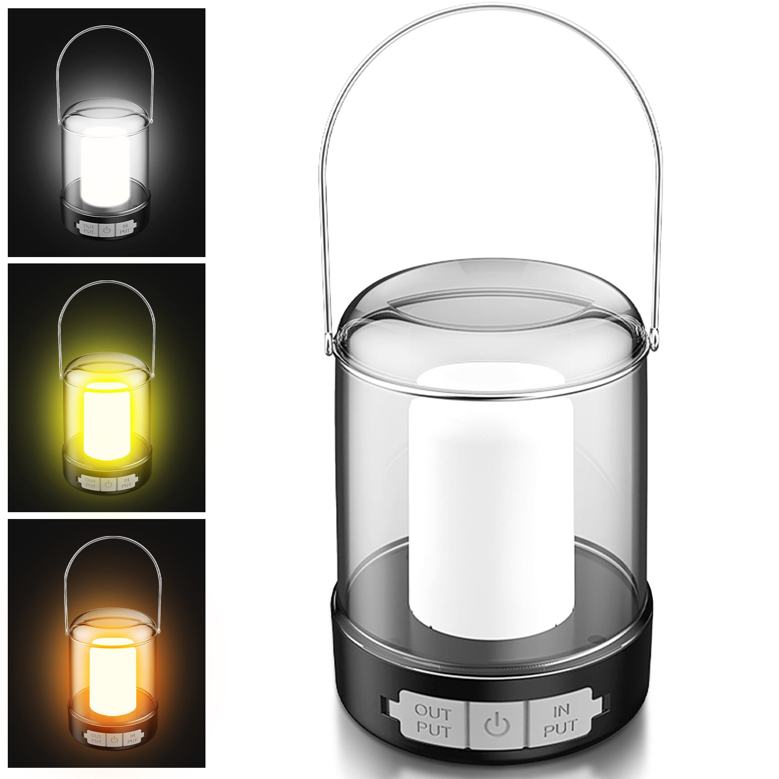 Eccomum LED Camping Lantern, Ultra Bright Battery Powered Lanterns with 200lm, 3 Light Modes, Waterproof Tent Light for Camping, Outdoors, Emergency