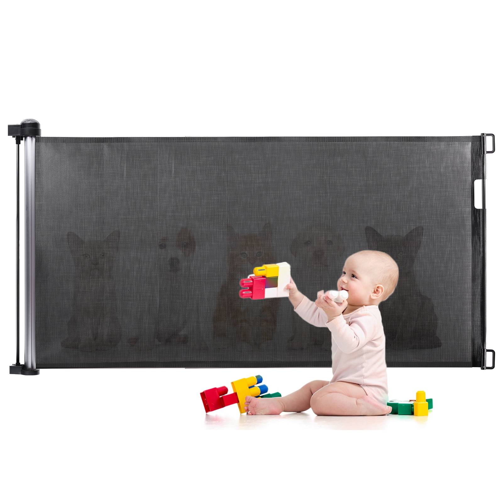 Eccomum Retractable Baby Gate Extra Wide Safety Kids or Pets Gate