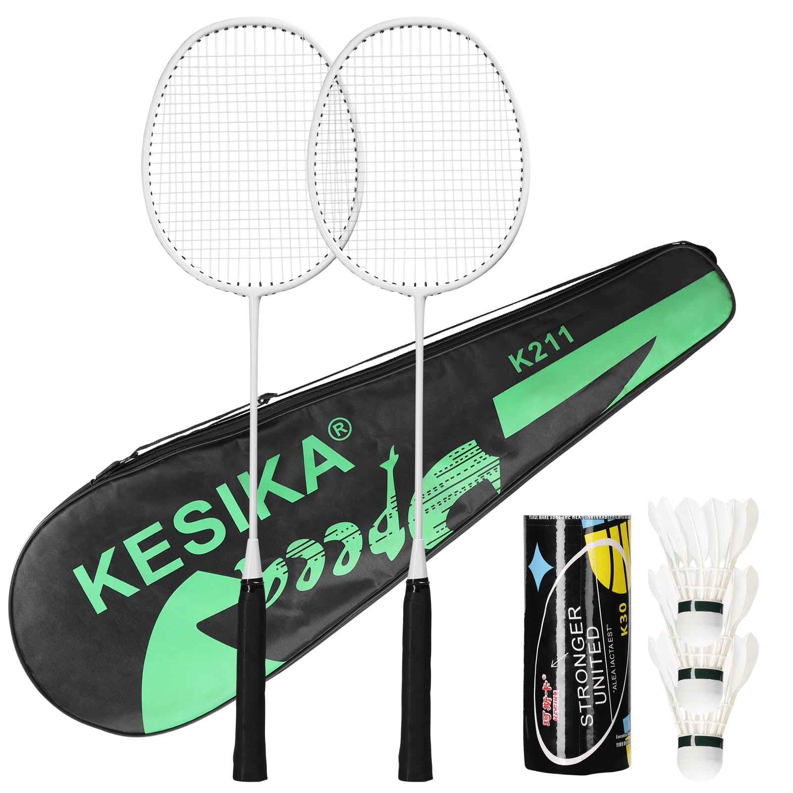 Sports Badminton Racquets Set Professional Badminton Rackets Lightweight, 2 Player