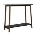 thumbnail image 1 of Eccostyle 2-Tier Solid Bamboo Frame Console Table - Caramel & Black, 1 of 7