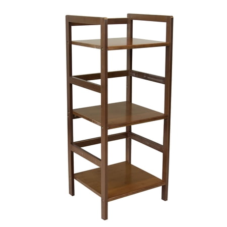 Eccostyle 3-Tier Bamboo Frame Stackable Tower Shelf - Caramel