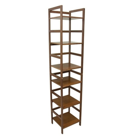 Eccostyle 3-Tier Bamboo Frame Stackable Tower Shelf - Caramel