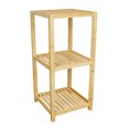 thumbnail image 1 of Eccostyle 3 Tier Solid Bamboo Slatted Shelf - Natural, 1 of 7