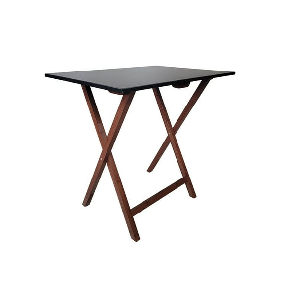 Eccostyle Bamboo Frame Folding Desk - Caramel & Black