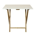 thumbnail image 1 of Eccostyle Bamboo Frame Folding Desk - White, 1 of 7