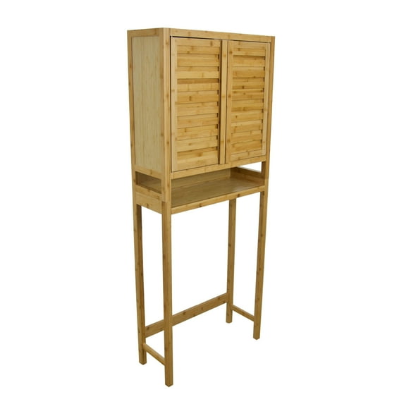 Eccostyle Solid Bamboo Over the Toilet Space Saver Etagere - Natural