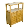 thumbnail image 1 of Eccostyle Solid Bamboo Spa or Bath 2 Door Utility Cabinet - Natural, 1 of 7