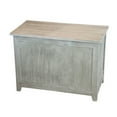 thumbnail image 1 of Eccostyle Solid Bamboo Storage Chest Bench - Brushed Gray, 1 of 7