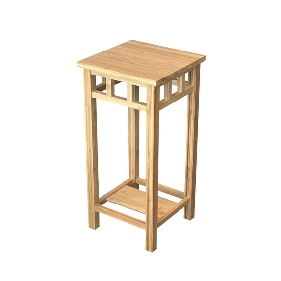 Eccostyle Zen Square Bamboo Display End Table