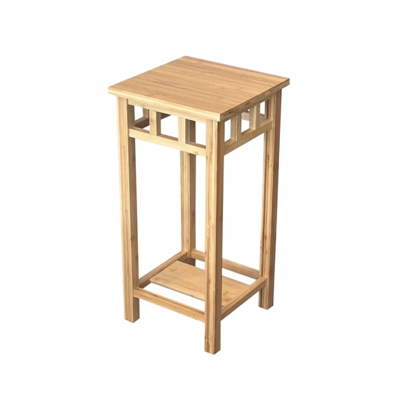 Eccostyle Zen Square Bamboo Display End Table