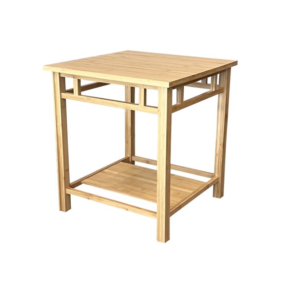 Eccostyle Zen Square Bamboo End Table