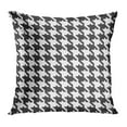 thumbnail image 1 of Eccot Houndstooth Fully Black and White Hounds Tooth in Classic Mod Tweed Abstract Check Pillow Case Pillow Cover 20x20 inch, 1 of 1