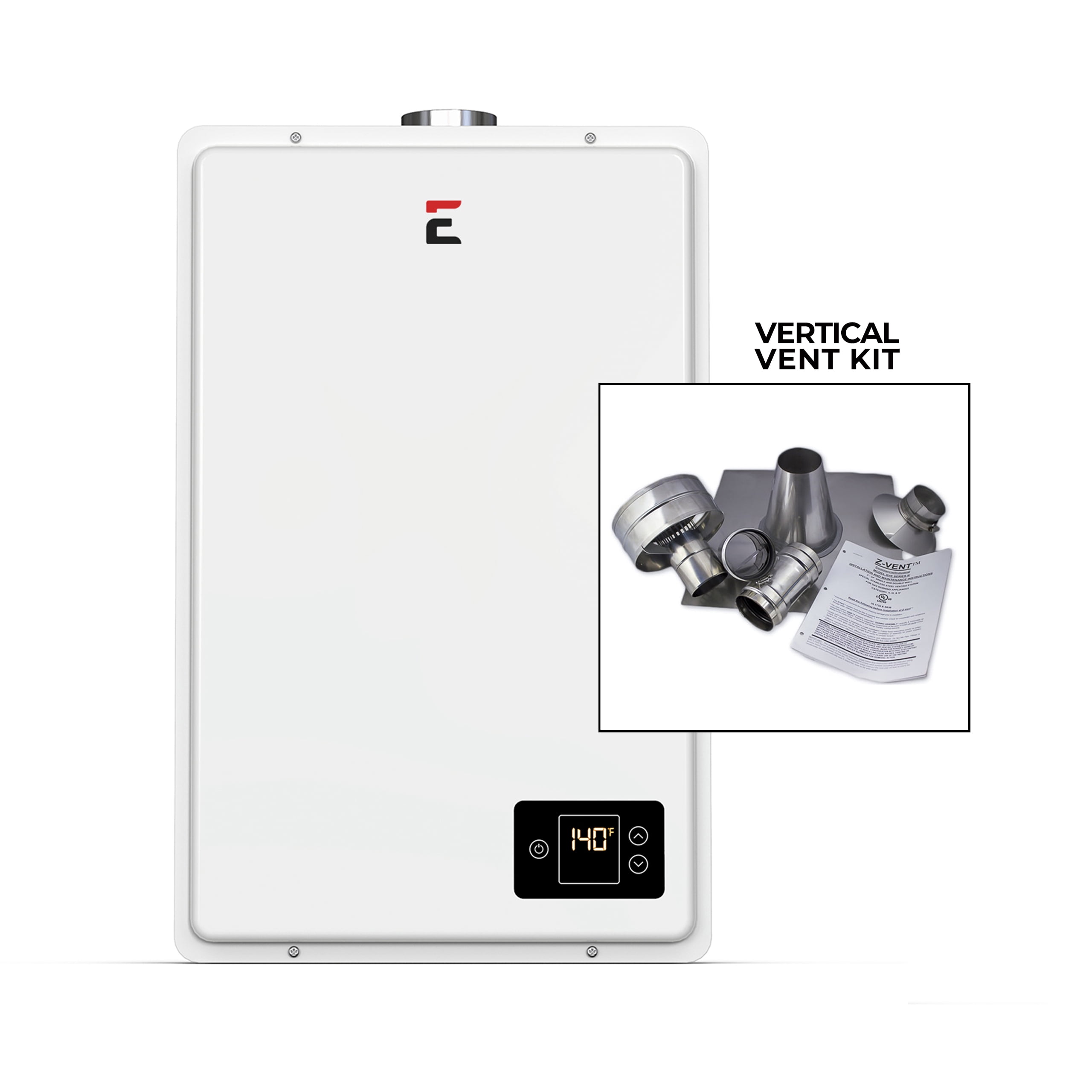 Eccotemp 20HI Indoor 6.0 GPM Natural Gas Tankless Water Heater Vertical  Bundle - Walmart.com