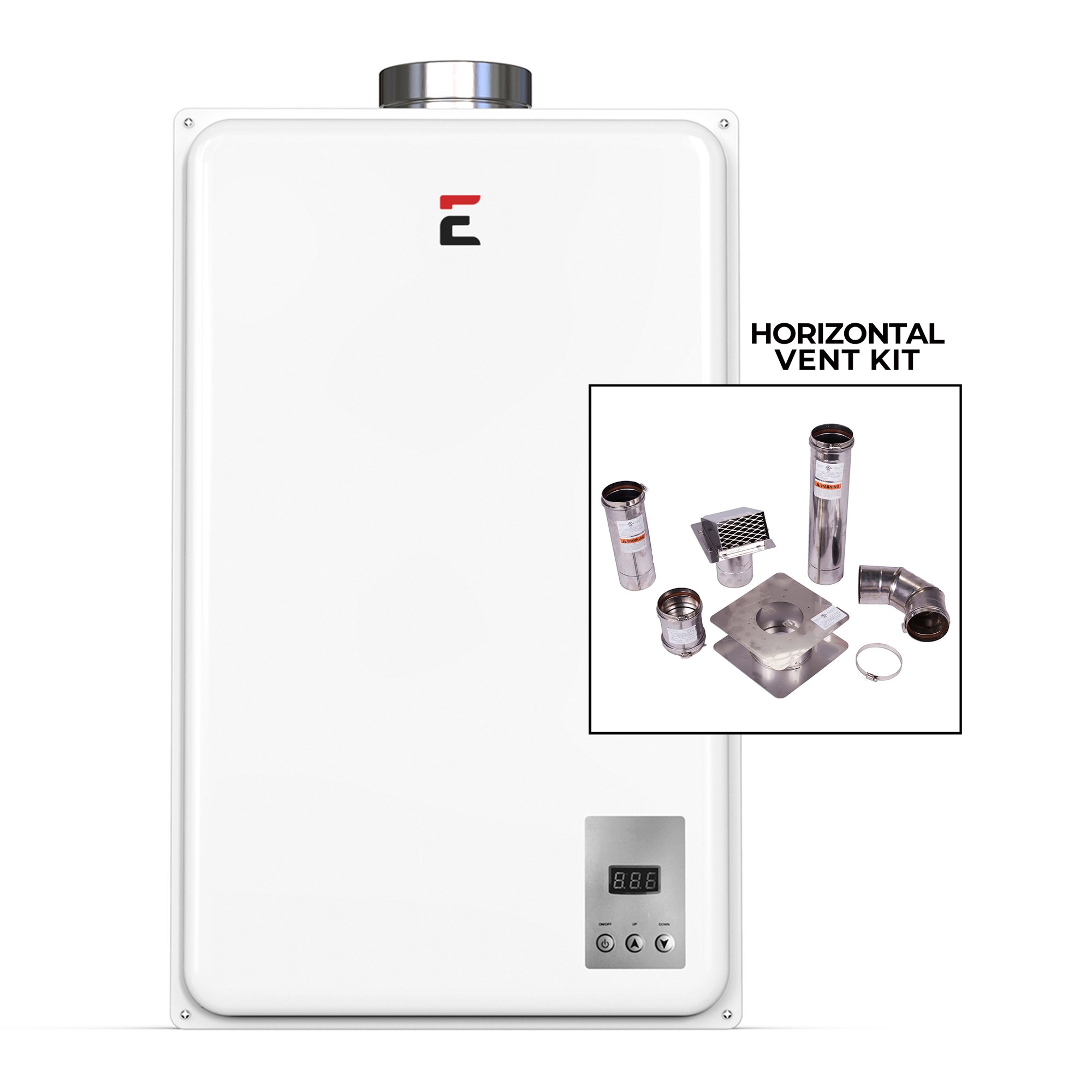 Eccotemp 45HI Indoor 6.8 GPM Natural Gas Tankless Water Heater Horizontal  Bundle - Walmart.com