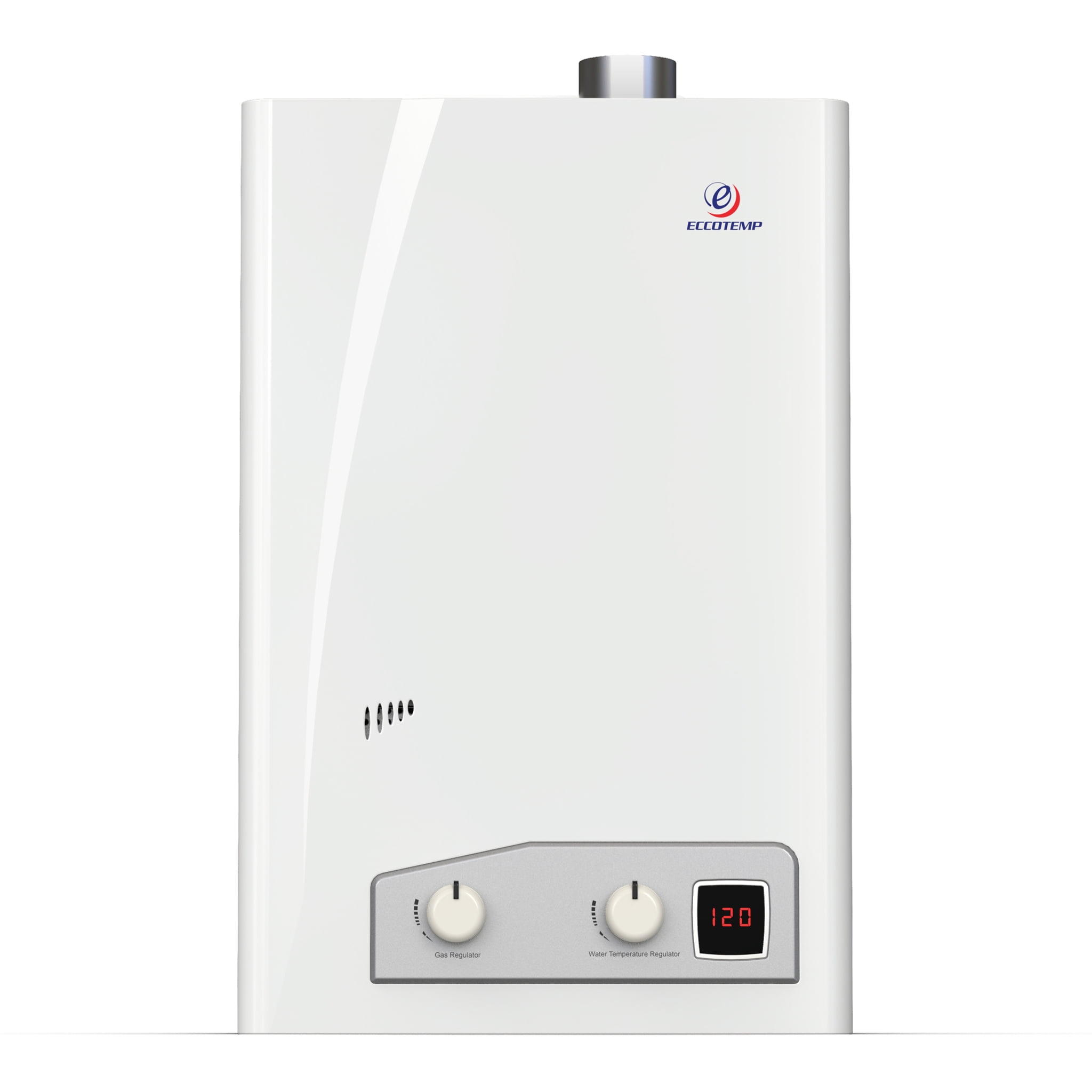 Eccotemp Indoor Home Liquid Propane Powered Tankless Hot Water Heater, White