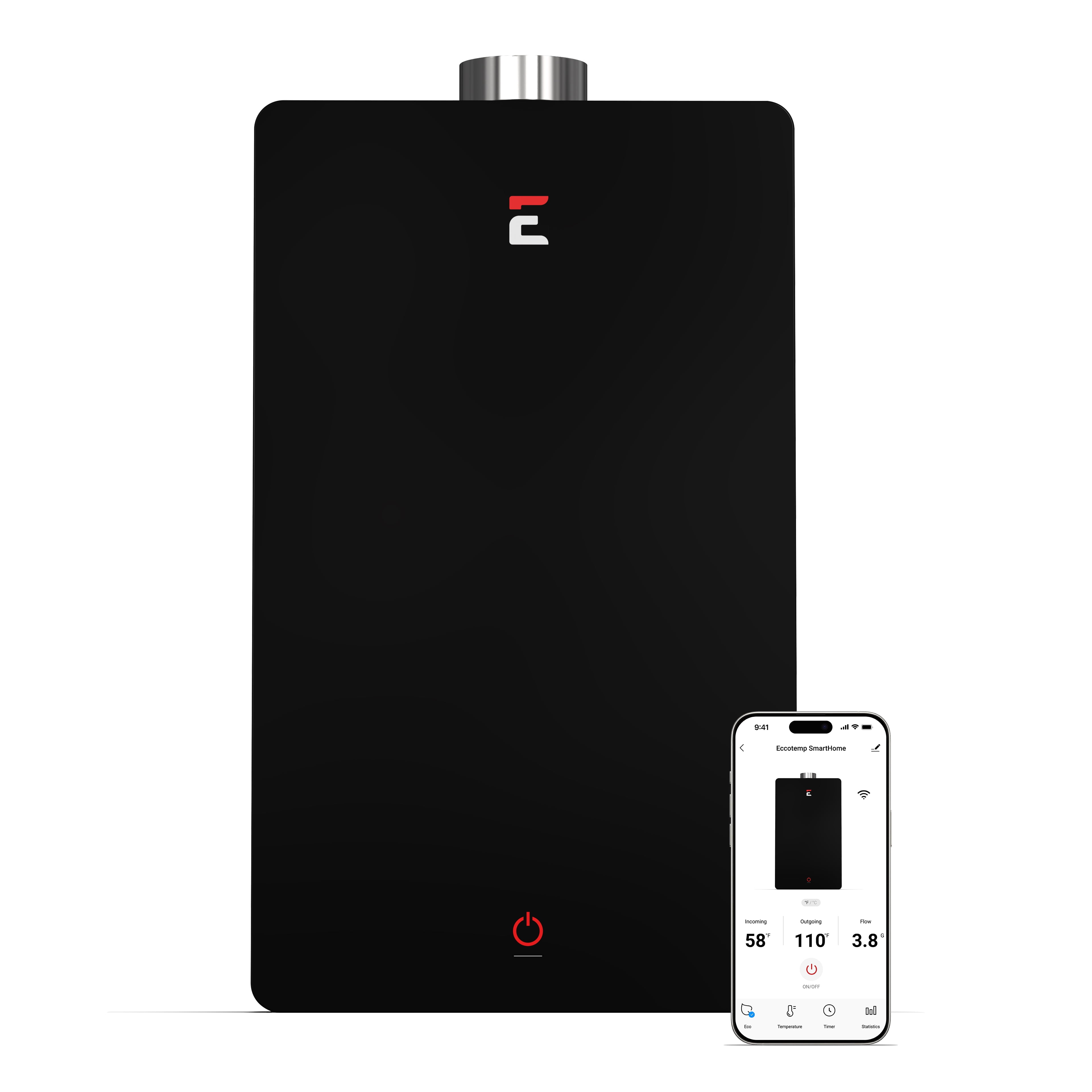 Eccotemp Smart Home SHLX-NG Indoor 4.5 GPM Natural Gas Tankless Water Heater