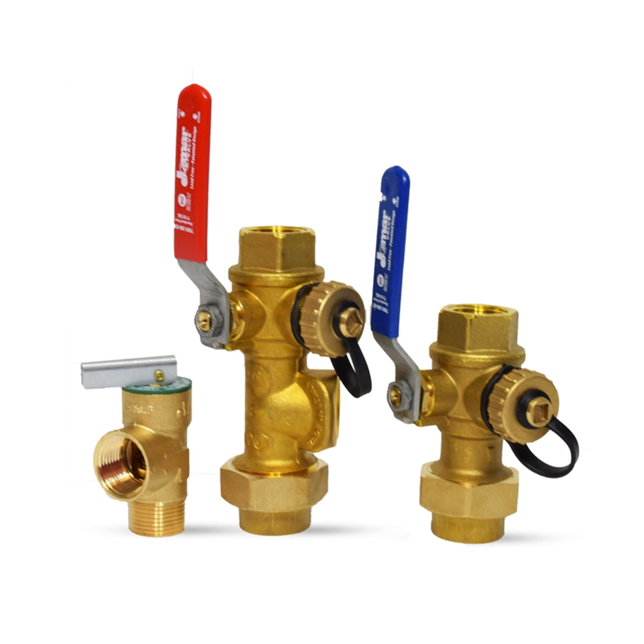JOMAR INTERNATIONAL 810-504G 3/4 in. Threaded Lead Free Tankless Water Heater Valve Kit