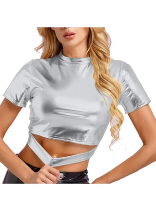 Reflective Crop Top