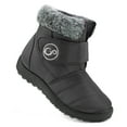 thumbnail image 1 of Ecetana Boys Girls Winter Snow Boots Faux Fur Lined Toddler Shoes, 1 of 6
