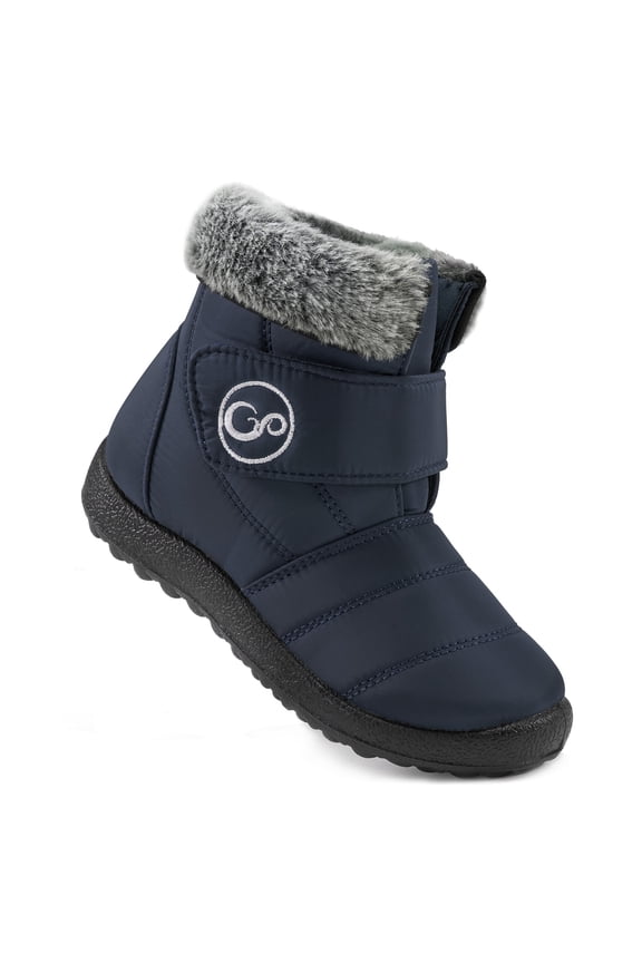 Boys Girls Winter Snow Boots Faux Fur Lined Toddler Shoes