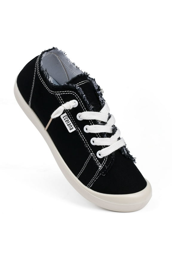 Womens Casual Walking Sneakers Slip-on Canvas Shoes