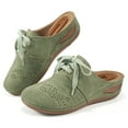thumbnail image 1 of Ecetana Clogs for Women Wedge Sandals Comfort Breathable Closed Toe Sandals with Massage, 1 of 7