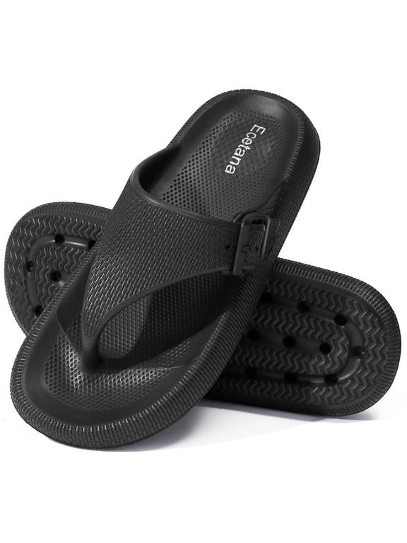 Flip Flops Pillow Slippers for Women Soft Slides Sandals Cushion Beach Shoes