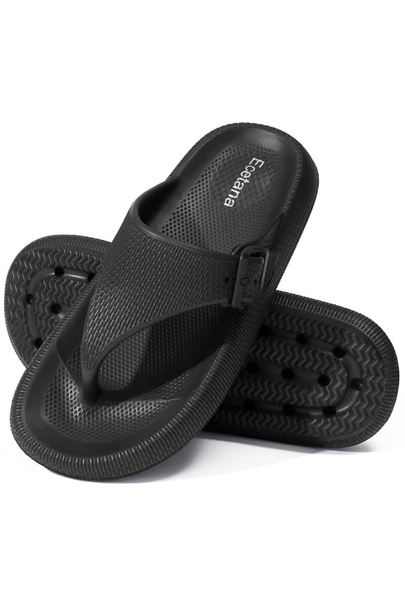 Flip Flops Pillow Slippers for Women Soft Slides Sandals Cushion Beach Shoes