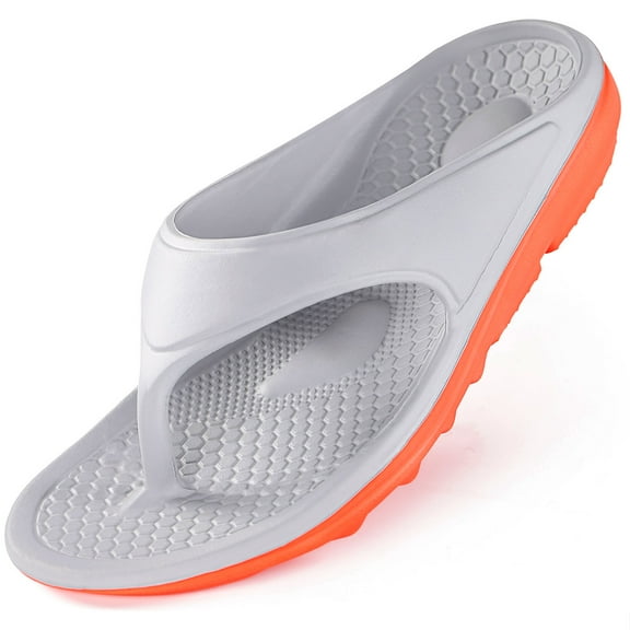 Ecetana Flip Flops for Men Thong Sandals Thick Cushion Non Slip Pool Shower Sandals