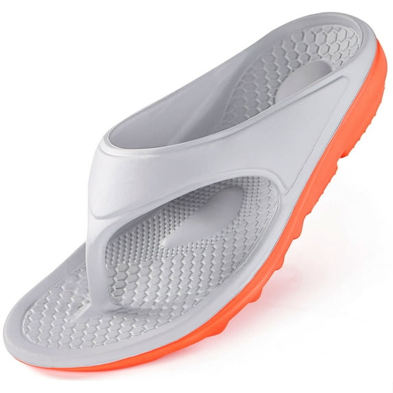 Ecetana Flip Flops for Men Thong Sandals Thick Cushion Non Slip Pool Shower Sandals