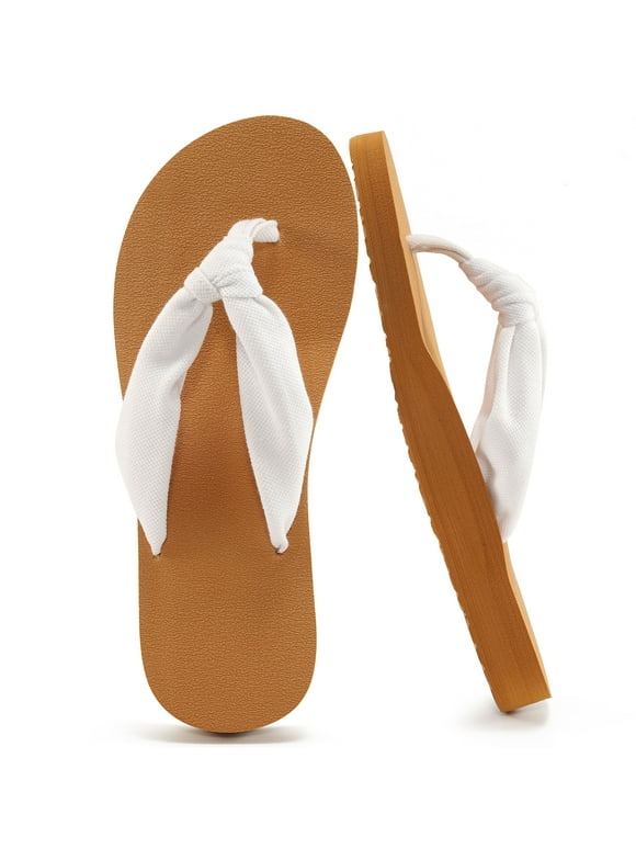 Flip Flops for Women Comfort Yoga Mat Summer Beach Thong Sandals with Arch Support