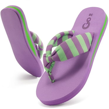 Ecetana Flip Flops for Women Yoga Mat Thong Sandals Comfortable Clip Toe Slippers Summer Beach Sandals