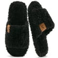 thumbnail image 1 of Ecetana House Slippers for Women Cozy Soft Fuzzy Slippers Slides Open Toe House Shoes with Memory Foam, 1 of 6